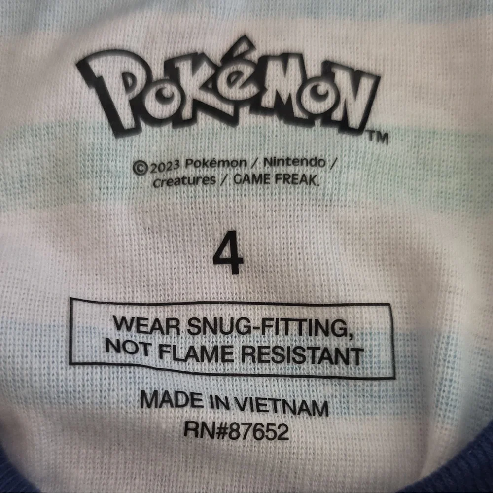 Pokémon (NWT) 3-Piece  Pajama Set - Size 4
